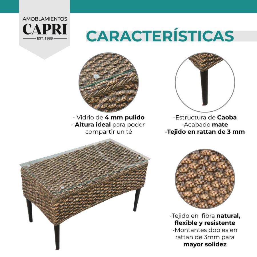 Mesa Ratona Paris Muebles De Rattan Seagrass Y Banano Amoblamientos